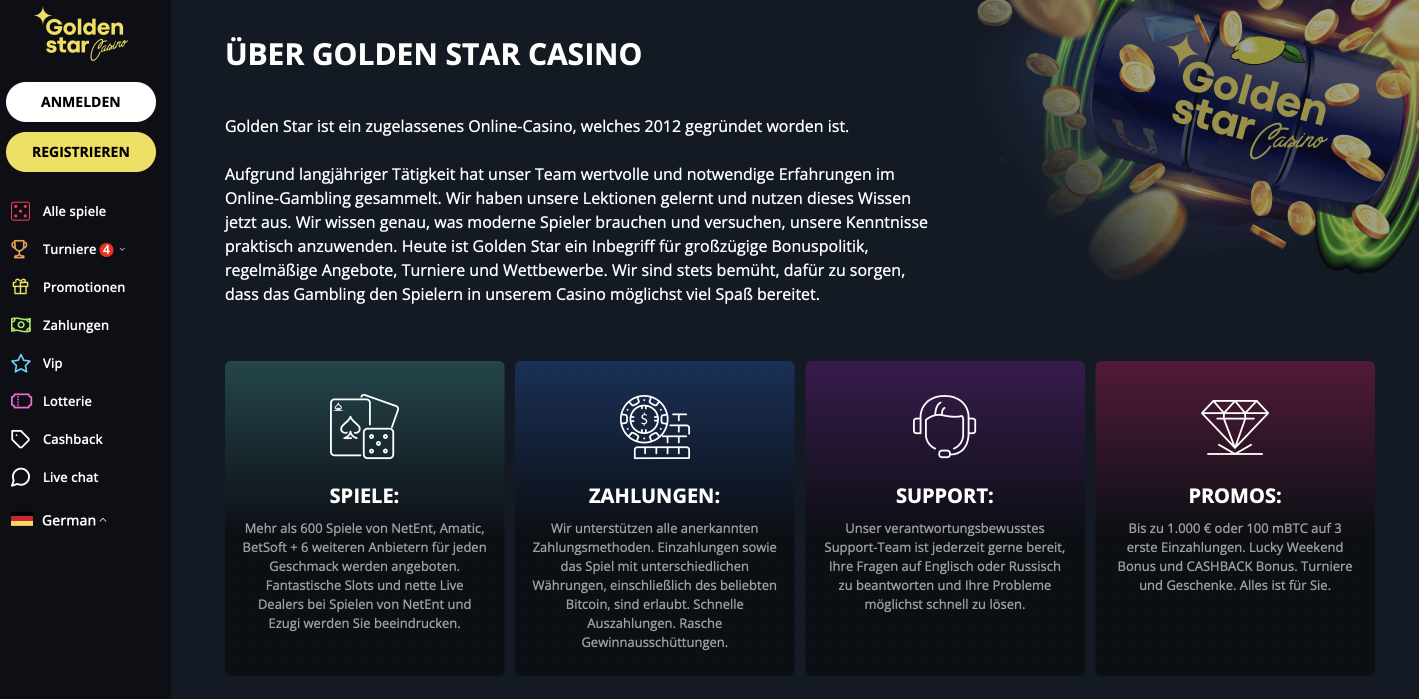 Golden Star Casino Über