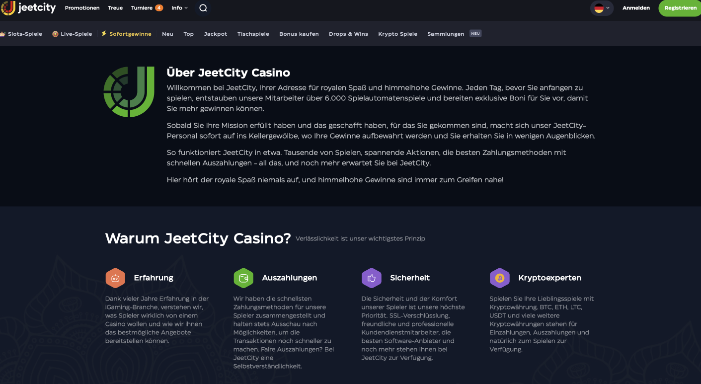 JeetCity Casino Über