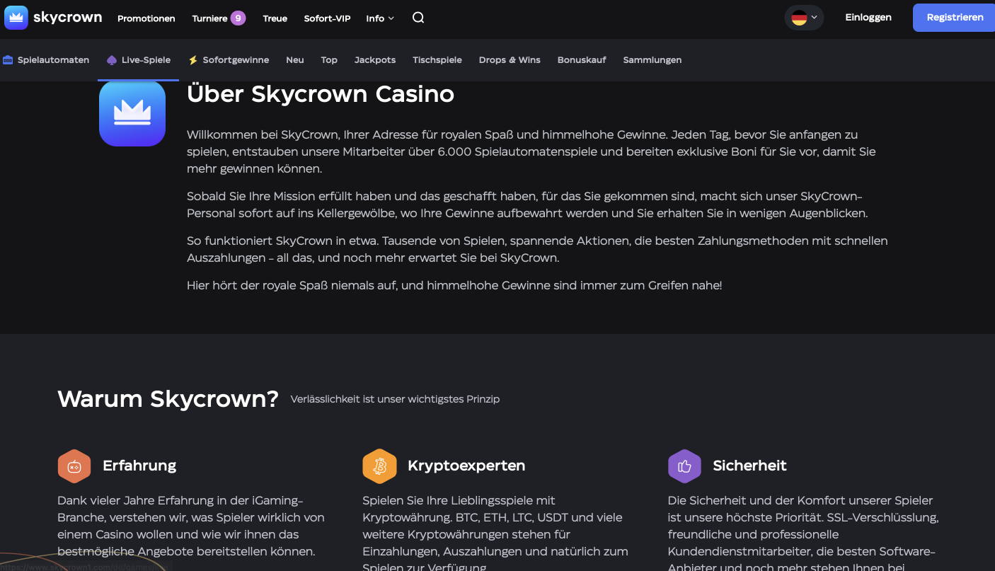 Skycrown Casino Über