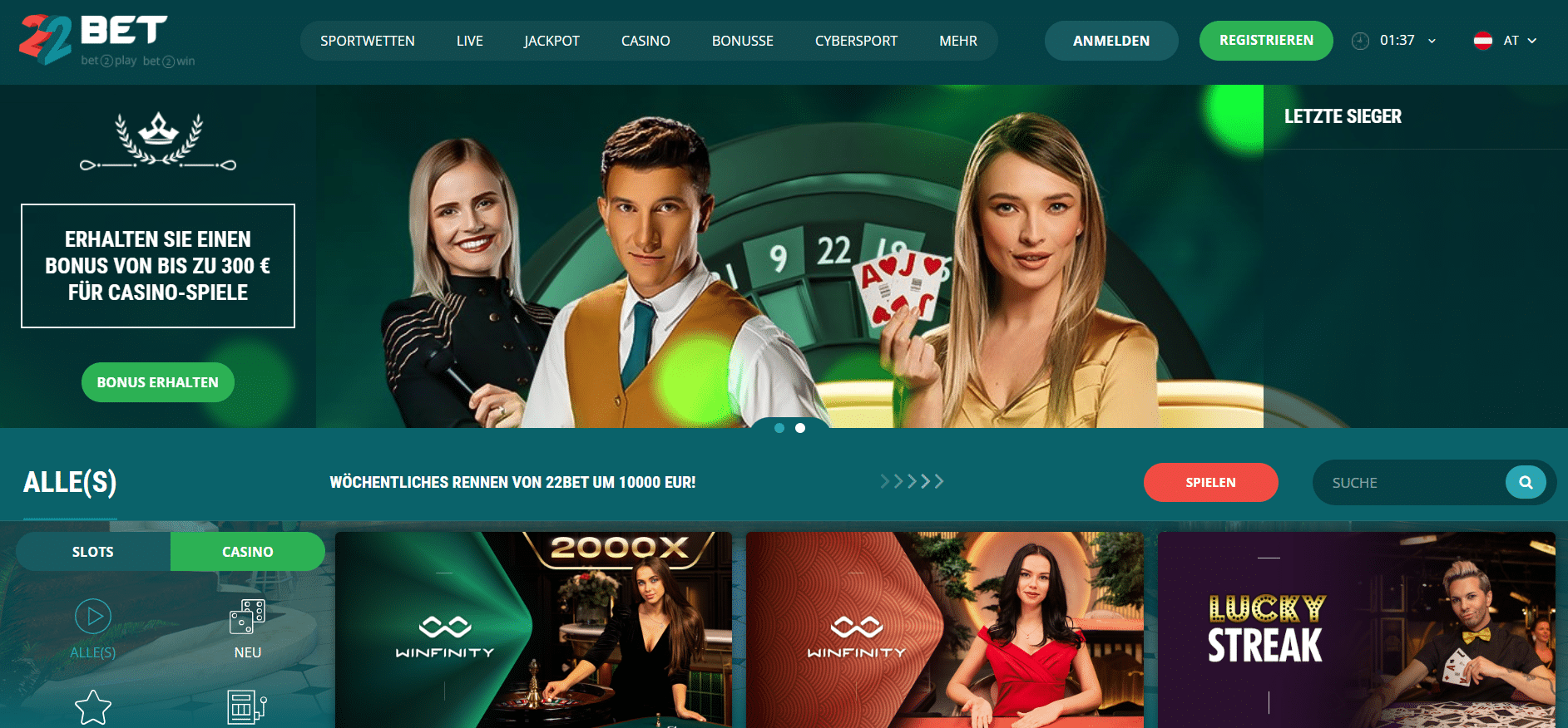 22Bet Casino Erfahrungen